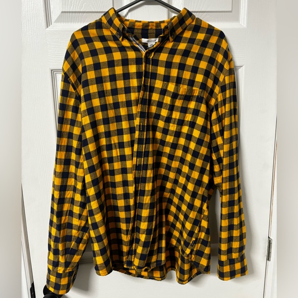 Rip zone Flannel - Navy blue + Yellow - Picture 2 of 3